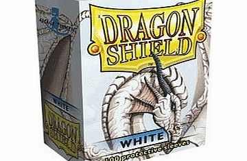 Upper Deck Dragon Shield Sleeves - WHITE - Standard Size Deck Protectors (100 ct) [Toy]